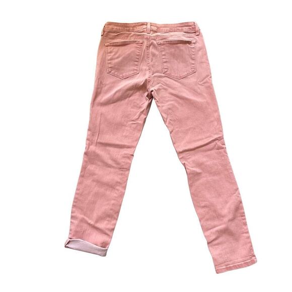 Jessica Simpson 6/28 Skinny Jeans | Coral Pink, Rolled Cuff, Stretch - Picture 3 of 7